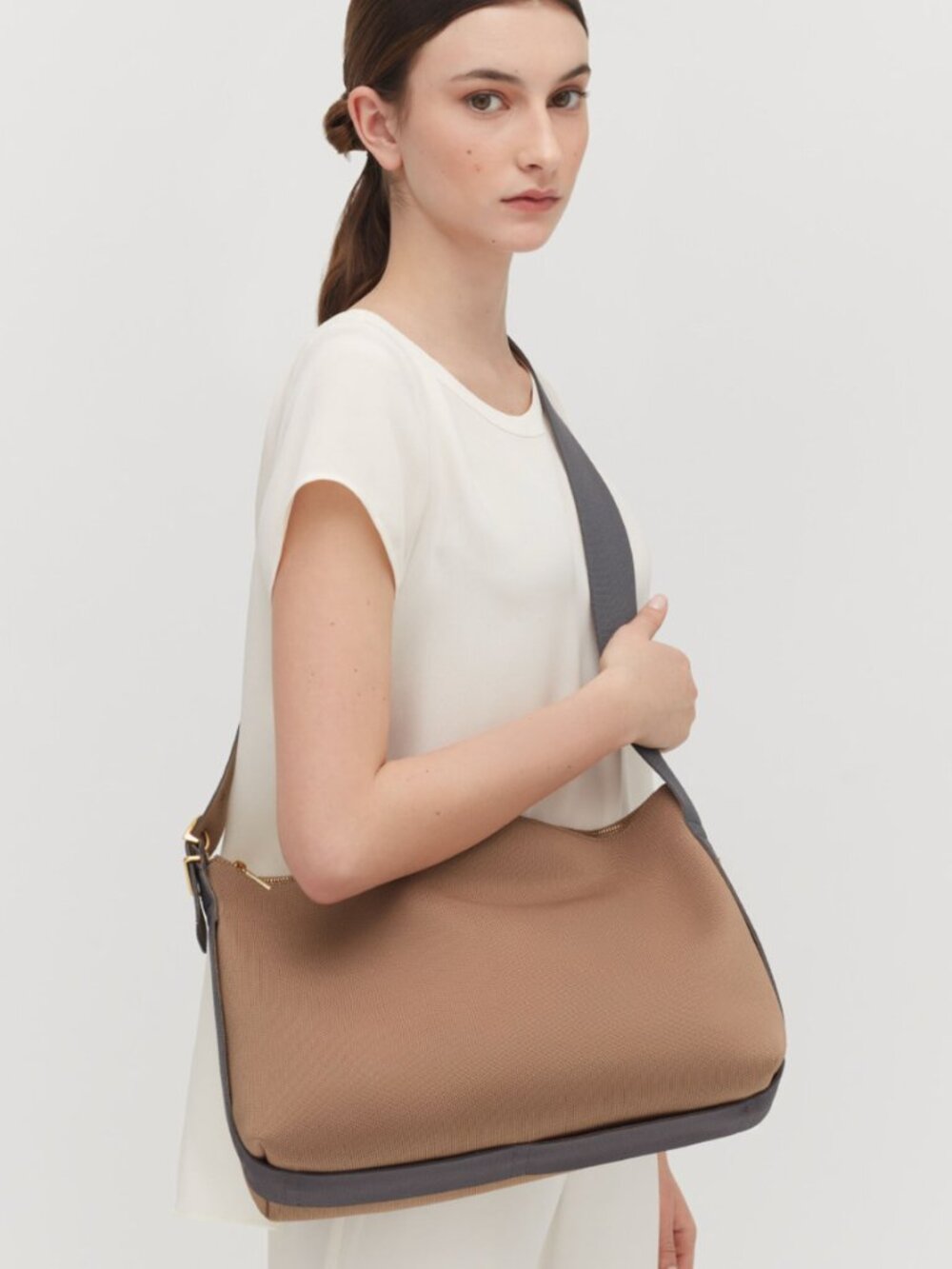 Cuyana Recycled Sling Bag | Taupe